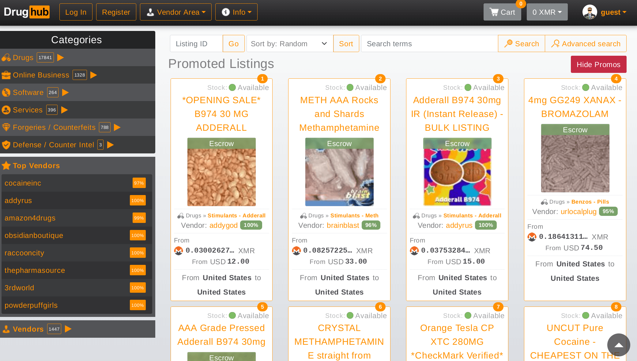 Drughub Market onion links and mirror addresses listed for Tor browser access